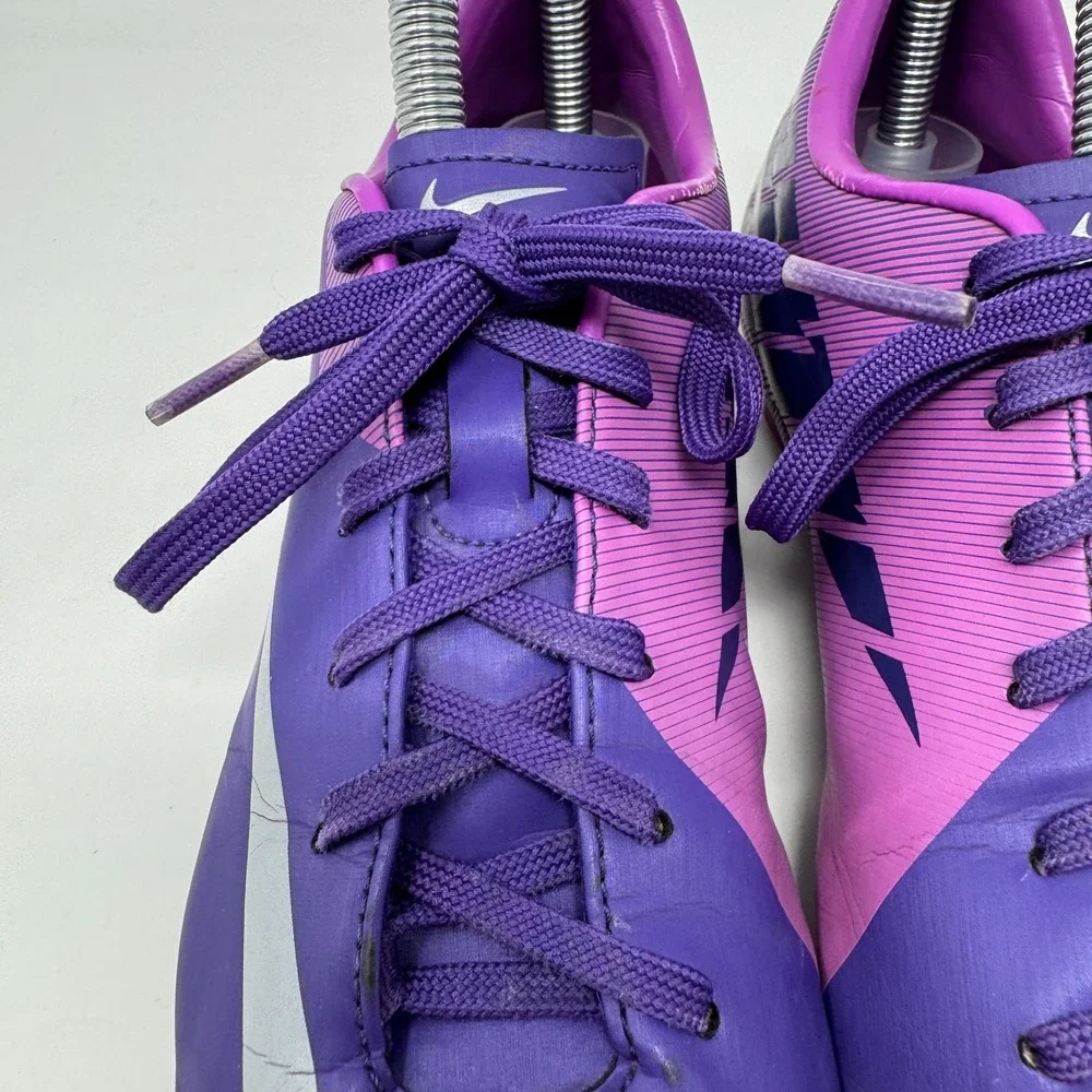 Nike Mercurial Victory II FG 442008-505 Purple Cleats Youth‎ Size 5